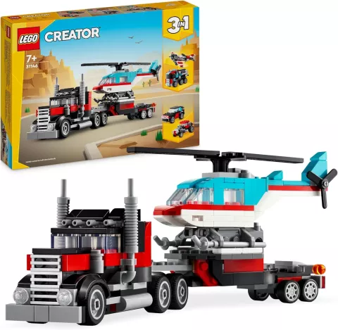 LEGO Creator 3 in 1 Autocarro con Elicottero